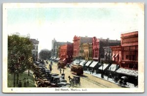 3rd Street   Marion  Indiana  County Courthouse   Postcard    c1915