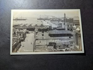 Mint Mexico PPC Postcard Veracruz From the Parish City View