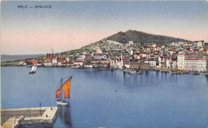 Croatia  Spalato   Aerial View of seaport