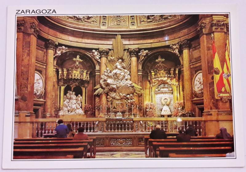 Spain, Zaragoza, Basilia de Ntra. Sra. del Pilar, Santa Capilla, Colour Postcard