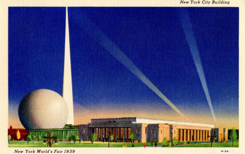 NY - 1939 New York World's Fair. New York City Building