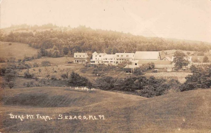 Sebago Maine Dyke Mt Farm Scenic View Real Photo Postcard JF360240