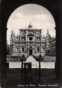 B97736 certosa di pavia facciata principale  italy  real photo