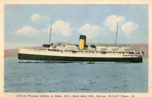 Canada - C.P.S.S. Princess Helene between Digby, Nova Scotia and St. John, ...