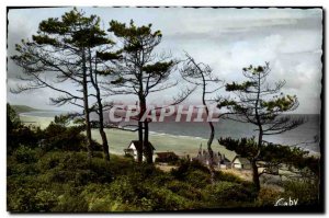 Modern Postcard Blonville sur Mer Cote across Pins