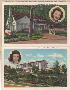 Souvenir FOLDER, Hollywood CA, Homes of Movie Stars, 1940, Judy Garland, Film