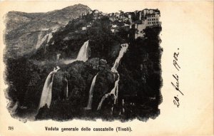 CPA TIVOLI Veduta generale delle cascatelle ITALY (545868)