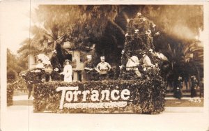 J45/ Pasadena California Postcard RPPC c1910 Torrence Parade Float 133