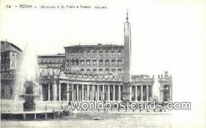 Colonnato di S Pietro e Palazzo Vaticano Roma, Italy Unused 