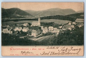 Lower Silesia Poland Postcard Charlottenbrunn i Schl 1900 Posted Antique