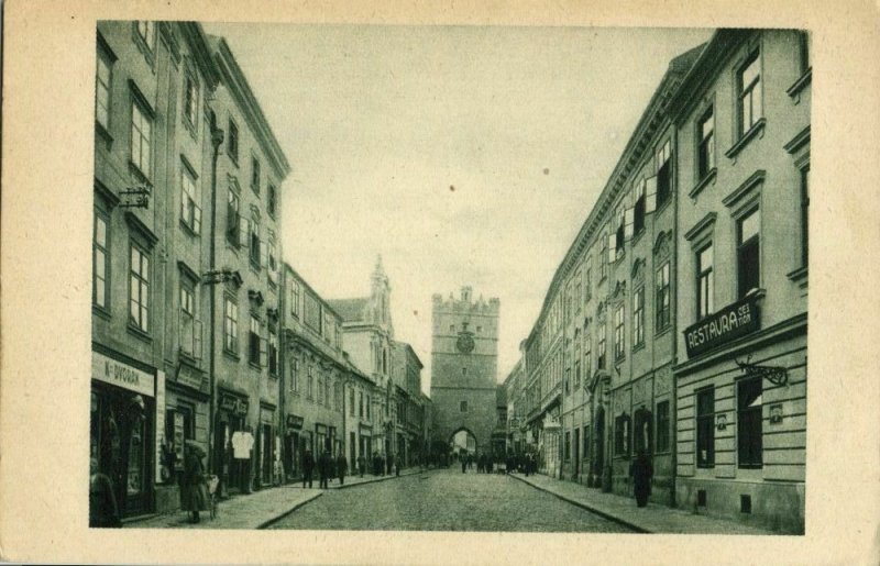 czech germany, IGLAU JIHLAVA, Frauengasse mit Frauentor (1920s) Postcard