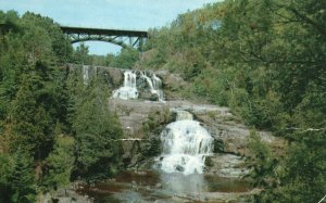 Vintage Postcard 1954 Gooseberry Falls  Paths Through Falls State Park Minnesota