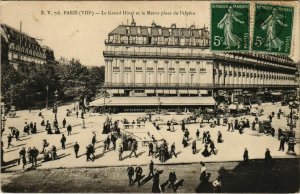 CPA PARIS 8e - 718. Le Grand Hôtel et le Métro place de l'Opéra (55563)