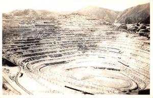 Bingham Canyon Utah Copper Mine Real Photo Antique Postcard K106361