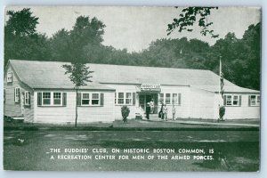 c1910's The Buddies Club Armed Forces WWI Boston Massachusetts MA Postcard