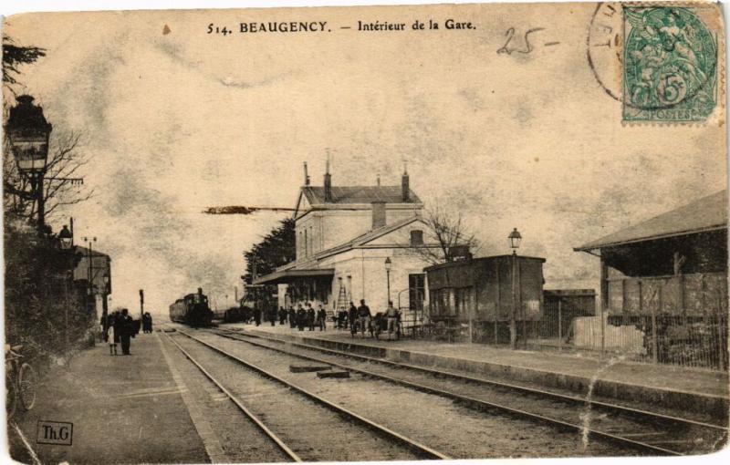 CPA BEAUGENCY-Interieur de la Gare (266060)
