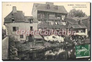 Postcard Old Rennes Vieille Maison Du Pont Saint Martin