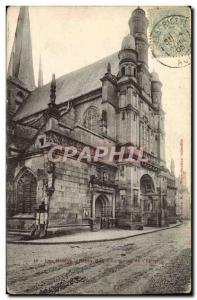 Old Postcard The Riceys The portal of & # 39eglise