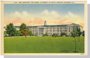 Columbia, South Carolina/SC Postcard, Sims Dormitory/University, Near Mint!