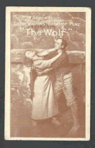 1909 PPC* THE WOLF BY EUGENE WALTERS GREATEST PLAY PHOTO TYPE