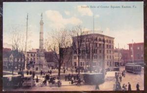 SOUTH SIDE OF CENTER SQUARE EASTON PA POSTCARD