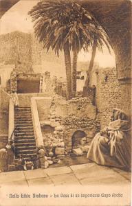 B84815 nella libia italiana la casa di un capo arabo types folklore  libia lybia