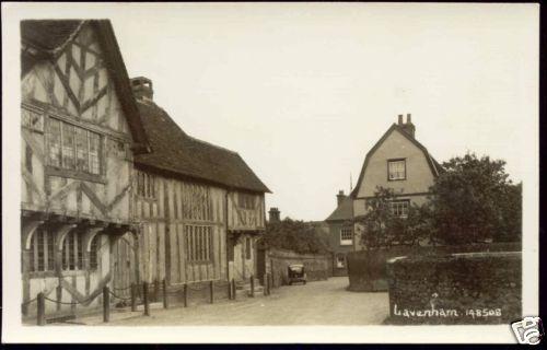 suffolk, LAVENHAM, Street Scene (1950s) RPPC