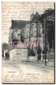 Postcard Old Church Essomes