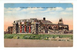 ND - Badlands. Painted Canyon Gas Station ca 1940's