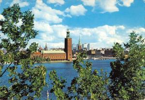 BG35461 stockholm stadshuset fran sader med hotorgs city sweden