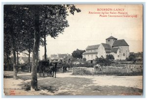 c1910 Former Saint-Nazaire Church Bourbon-Lancy Museum France Postcard