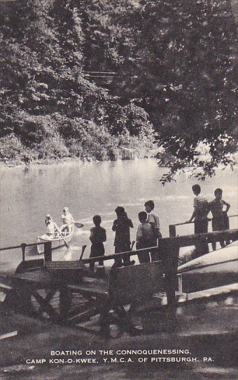 Boating On The Connoquenessing Camp Kon-O-Kwee Y M C A Camp Of Pittsburg Penn...