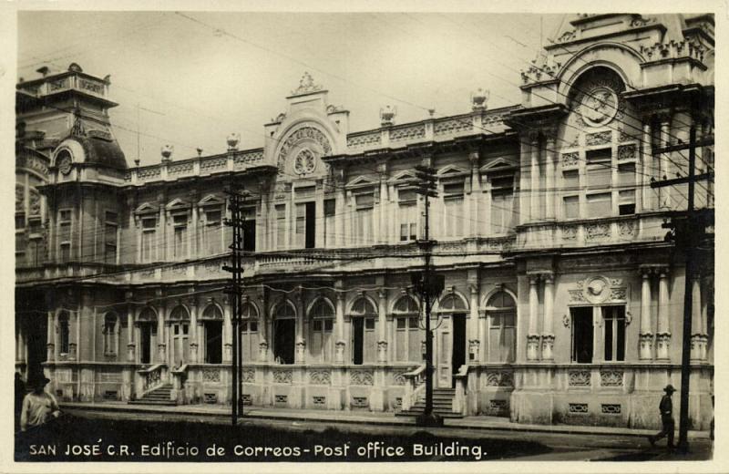 costa rica SAN JOSE Post Office Building 1930s RPPC