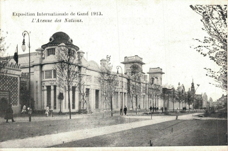 Belgium Ghent Exposition Internationale Gand L'Avenue Des Nations Postcard 03.53