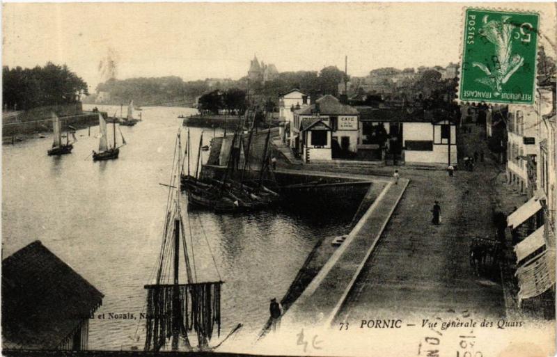 CPA PORNIC Vue générale, des Quais (610809)