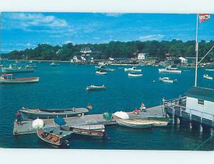 Unused Pre-1980 MANY SMALL BOATS AT BOAT DOCK York Harbor Maine ME F4293