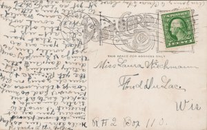 Chippewa Falls WI Irvine Park Pavilion Wisconsin c1912 Litho Postcard G91