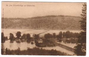 St Joe Drawbridge Chatcolet Idaho 1910c postcard