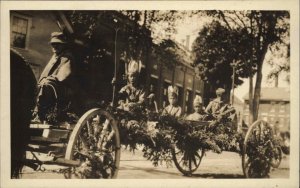 Thomaston Maine ME 4th of July Parade Float c1920 Real Photo Postcard