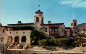 Vtg 1950s Scotty's Castle Death Valley California CA Unused Chrome Postcard