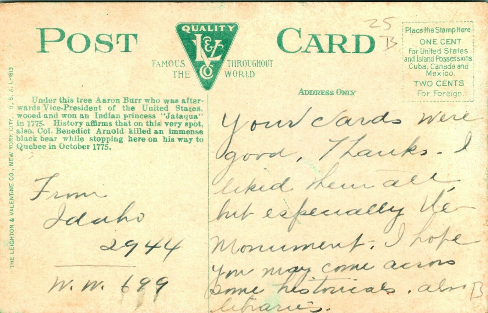 Vtg Postcard Augusta Maine ME Oak Tree on the Grounds of Judge Benedict