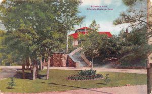 Stratton Park Colorado Springs CO 1910c postcard