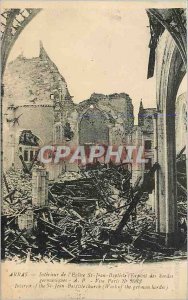 Old Postcard Arras-Interior of the Church of St. Jean-Baptiste (Germanic Expl...