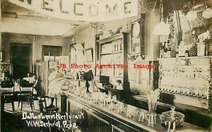 PA, Dallastown, Pennsylvania, RPPC, Sechrist Restaurant, Soda Fountain Interior