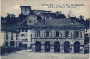 CPA OLLIERGUES L'Hotel de Ville et le Chateau (1254761)
