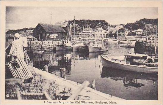 Massachusetts Rockport A Summer Day At The Old Wharves