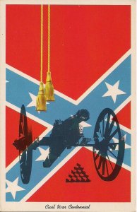 Confederate Battle Flag, Civil War Centennial, 1961 - 1965, CSA Cannon Artillery