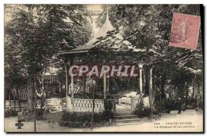 Old Postcard Kiosk and gardens Chatelguyon