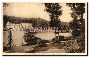 Postcard Old Cars L Orne Lake Casino