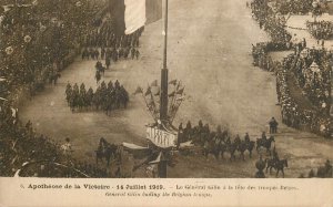 Funeral procession Belgium events Victory parade 14 July 1919 General Gilin